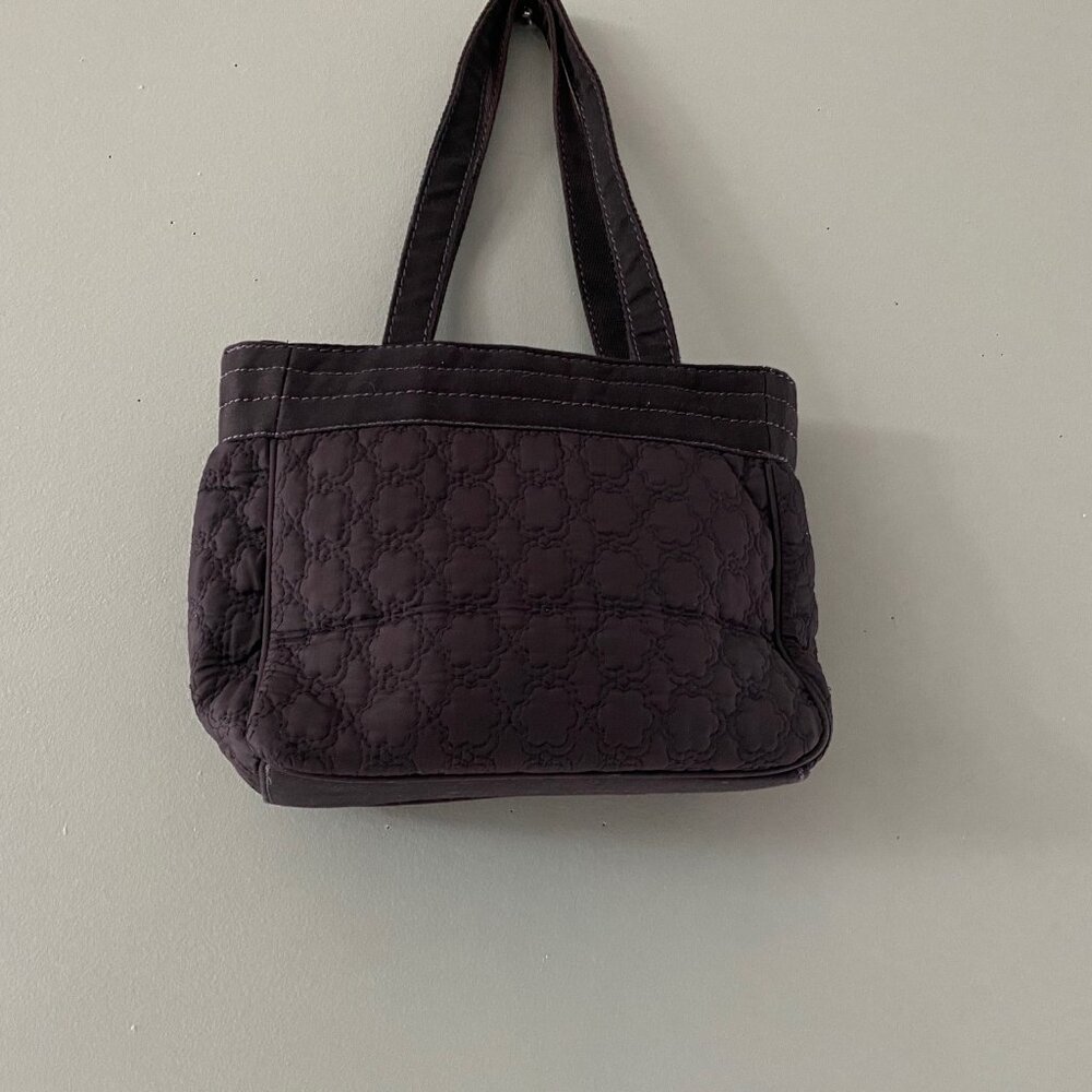 Thirty One Beach Type Small Hand bag  10 inches x9 x6 Black Mom